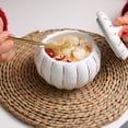 thumbnail image 4 of 1Pc Ceramic Bowl with Lid Simple Soup Bowl Steamed Egg Bowl Kitchenware, 4 of 5