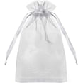 thumbnail image 1 of 100 bolsas de organza transparentes de primera calidad, bolsas blancas para regalos de boda con cordón, bolsas de regalo de joyería de 4x6 pulgadas para fiestas, joyas, festivales, bolsas de regalo de maquillaje, bolsas de regalo de malla, bolsas de regalo con cordón Rojo Verde Cocina, Decoración y Otros, 1 of 5