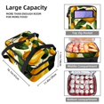 thumbnail image 3 of Thanksgiving Double Layered Insulated Lunch Bag with Two Compartments for Cold and Hot Food Storage - Large Capacity Refrigerated Meal Bag for Hand Carry - 7.1x11.4x16.1 inches, 3 of 6