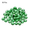 thumbnail image 3 of Uxcell Decorative Flat Glass Marbles 0.47 inch-0.55 inch Rock Vase Filler for Fish Tank Green 50 Pcs, 3 of 5