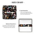 thumbnail image 5 of Zufioo Daisies Flowers Tissue Box Cover, Tissue Box Cover Holder Square PU Leather for Bathroom Vanity, Countertops, Dressers, Night Stand, Parlors and Offices, 5 of 7