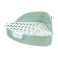 thumbnail image 1 of Minkissy Green Plastic Rabbit Litter Box with Detachable Grid for Small Animals Easy to Clean and Anti Fall, 1 of 5