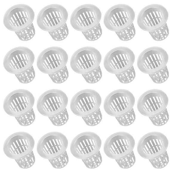 HEMOTON  50 Pcs Hydroponic Net Pots Garden Planting Basket Planter Mesh