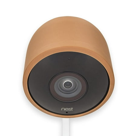 Wasserstein - Silicone Skin for Nest Cam Outdoor Security Cameras - Brown