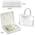 thumbnail image 2 of Joyero, joyero para niñas, regalos para adolescentes, joyero de cuero grande, almacenamiento de joyas para pendientes, caja de collar, joyería para mujeres, 2 of 7
