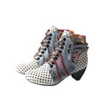thumbnail image 5 of TMA EYES Polka Dot Leather Women Boots with Moccasin Hand Stitching, 5 of 6