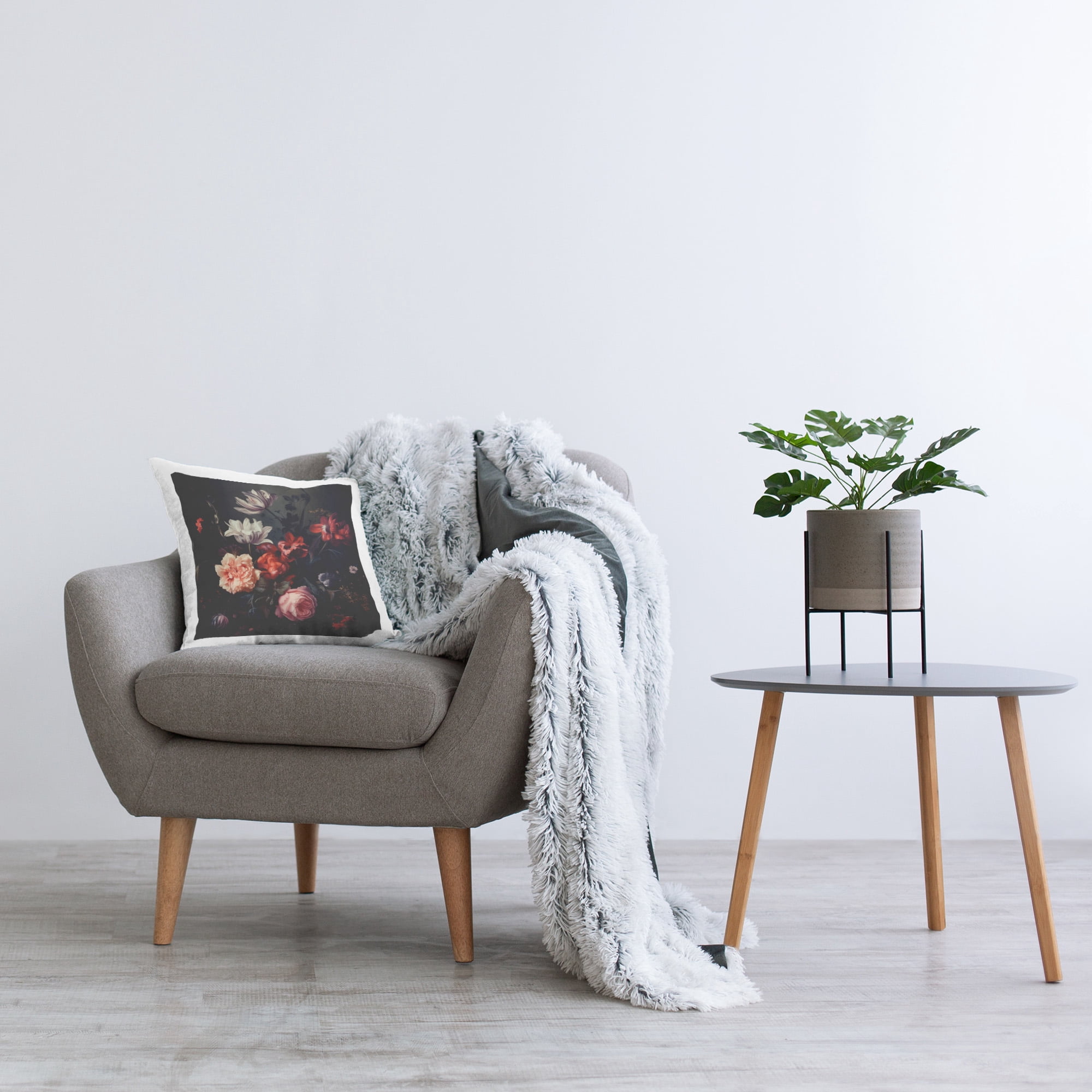 Stupell Industries Victorian Floral Elegance Decorative Printed Throw Pillow Design by Lazar Studio