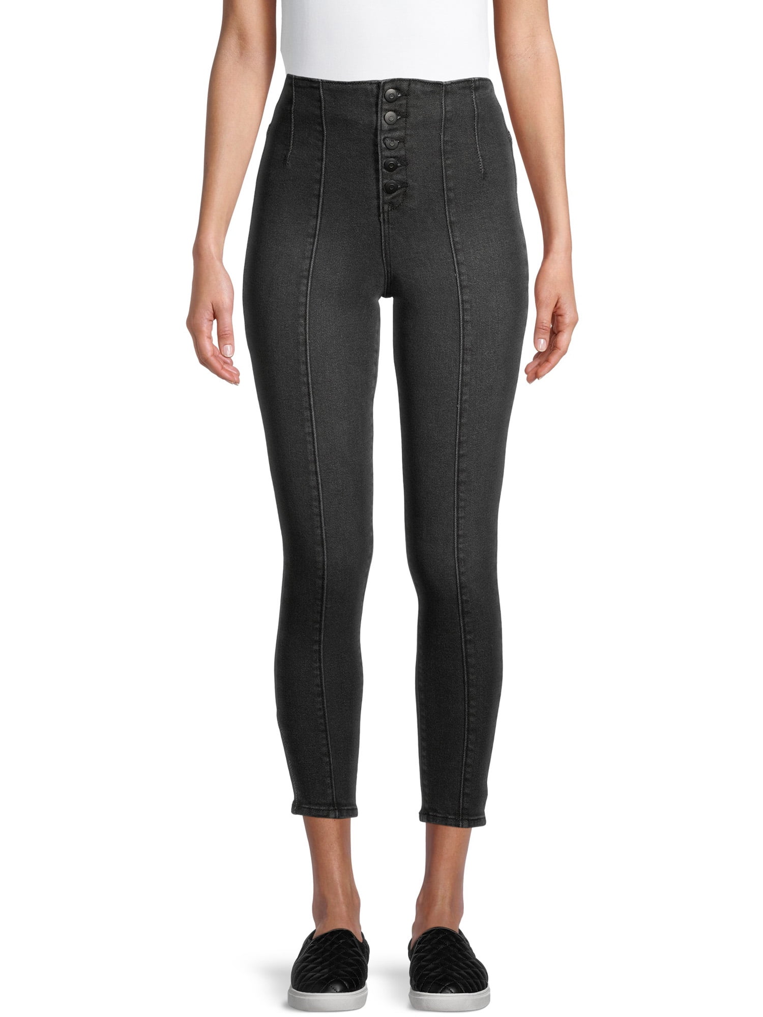No Boundaries Juniors' Front Seam Capri 