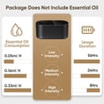 thumbnail image 3 of Waterless Diffuser for Essential Oil Nebulizer, Mini Scent Air Machine, Aromatherapy Atomizing Diffuser, 3 Mist Modes, Cycle Start for Bedroom, Home, Office 160 sq. ft Scent Black, 3 of 7