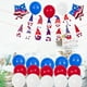 thumbnail image 4 of Decoraciones patrióticas, globos de látex azules, rojos y blancos, banderines, guirnaldas conmemorativas C Bandera enana C, 4 of 7