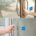 thumbnail image 6 of Uxcell Push Pull Door Sign Acrylic Self Adhesive Square Sticker Blue 4 Pack, 6 of 6