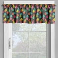 thumbnail image 4 of Ambesonne Colorful Valance & Curtain, Abstract Raindrops Art, 55"x24", Multicolor, 4 of 6