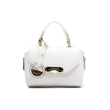 Versace Women Patent Leather Crossbody Clutch Handbag White Versace Women Patent Leather Crossbody Clutch Handbag White