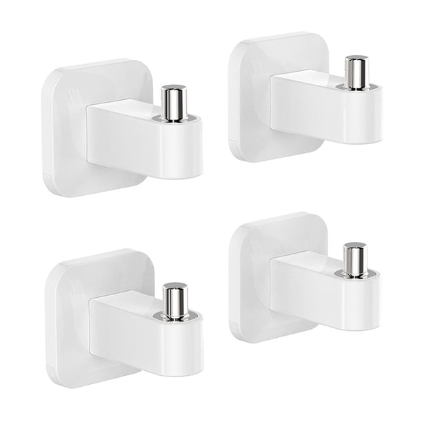 De Plástico No Perforado Que No Deja Marcas Gancho Adhesivo Desmontable Gancho Para Colgar Abrigo De Pared Y Sombrero Gancho Para Auriculares Con Pegatinas Para Cocina Baño Oficina4 Piezas Moyic HA017892-00