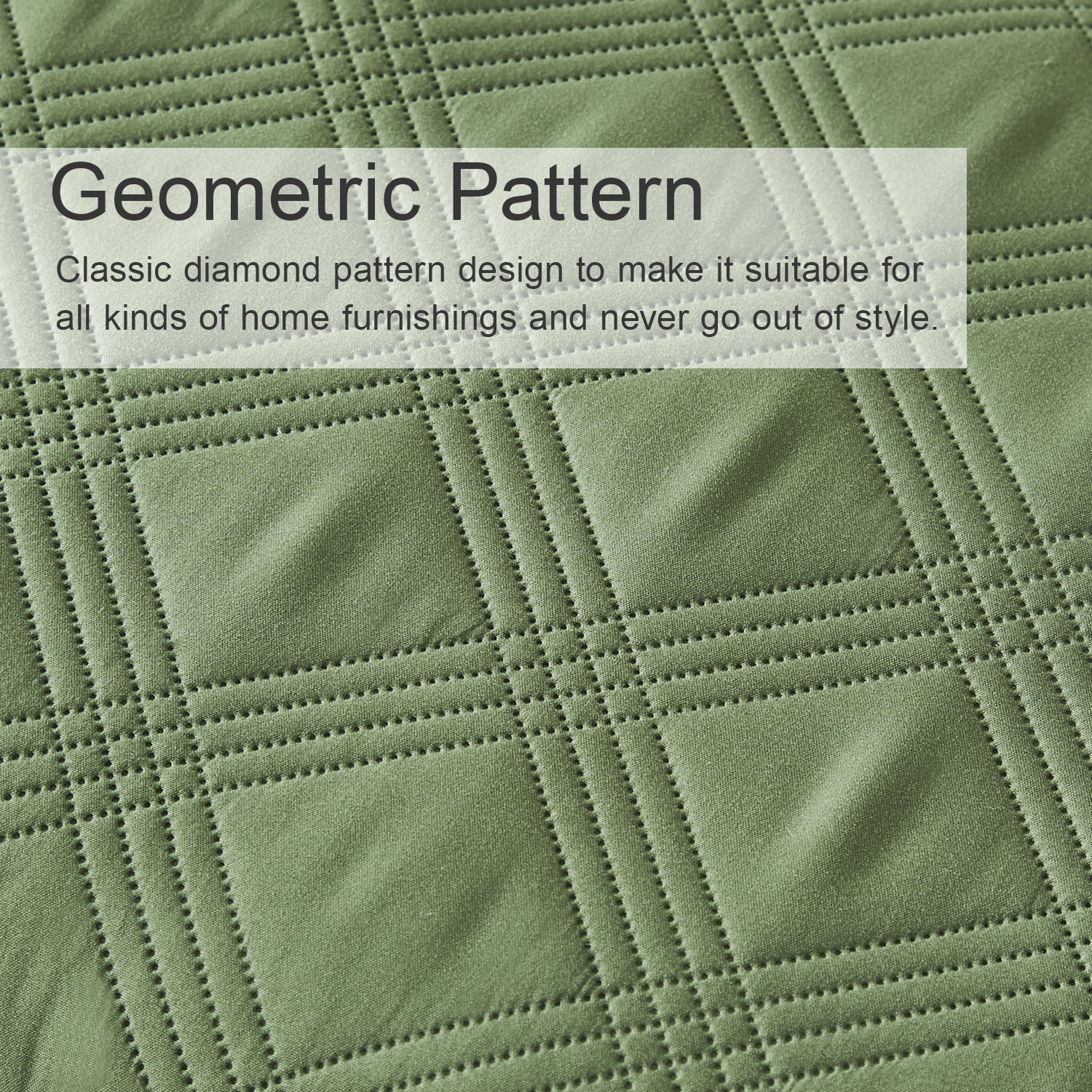 Davulos Reversible Twin Quilt Bedding Set with Pillow Sham Lightweight Quilts Twin Size Soft Bedspreads Bed Coverlets for All Seasons(Dark Green, 68"x85")
