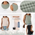 thumbnail image 3 of SUNBS 3 Packs Loose Fit Tank Tops for Women Ribbed Knit Casual Crewneck Sleeveless Shirts, 3 of 8