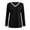 Black, variant on HOWPAY Womens Long Sleeve T Shirts Vintage Printed V Neck Tunic Tops Casual Loose Fit Basic T-Shirt Lightweight Comfy Soft Y2K Clothes Black L