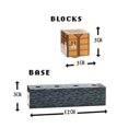 thumbnail image 2 of Minecraft Building Block Desk Lamp Diy Stitching Table Lamp Toys Usb Charge, 2 of 5