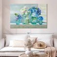 thumbnail image 2 of Elephant Stock A Beautiful Day At The Beach Wall Art - Horizontal Canvas Wall Art - Bedroom Wall Decor - Floral And Botanical Canvas - Turquoise And Green Decor By Danhui Nai - 51" x 34", 2 of 4