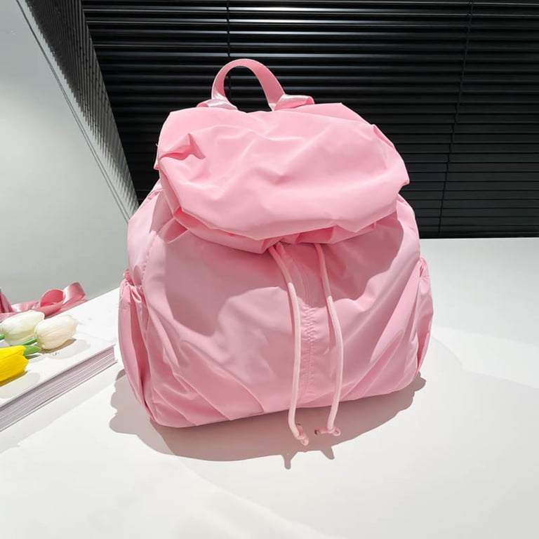 ?TODAYS LIVE SHOW GIVEAWAY?‼️ Pink Drawstring Backpack Amazon.com | WANDF Drawstring Backpack with Shoulder Pad  main image 4