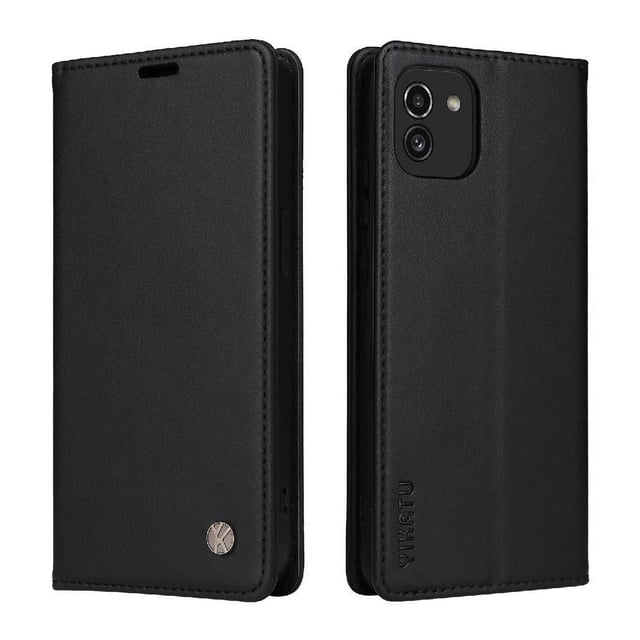 Funda para Samsung Galaxy A03 Estuche de Cuero PU Tipo Cartera con Ranuras para Tarjetas y Cierre Magnético