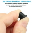 thumbnail image 3 of Uxcell Silicone T-hole Stoppers, Soft Flexible Silicone Hole Plug End Cover Caps for 6.3-7.05mmHole, Black 6 Pack, 3 of 6