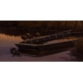 thumbnail image 2 of Goebel, Wilhelm 14x9 Black Ornate Wood Framed with Double Matting Museum Art Print Titled - Abandoned Skiff - Black Ducks, 2 of 4