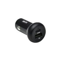 Tripp Lite USB Dual-Port 24W Car Charger Black U280C0224W1B