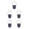 thumbnail image 3 of Transemion ABS Decorate With Lightweight Planter With Removable Strape And Wall-Mount Option Inner Layer Hollowed Out For Better Black 8.7*9.5*20.5cm 5Set, 3 of 6