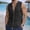 Black, variant on Men's Sleeveless Shirt Casual Pocket Sleeveless Button Top Breathable Summer Shirt Beach Vacation Tank Top