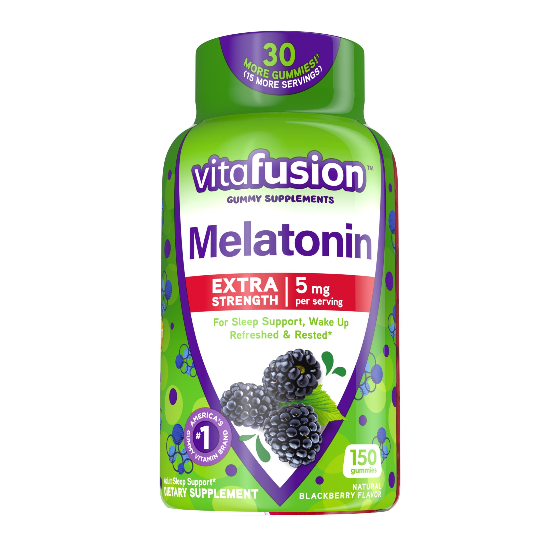 Vitafusion Extra Strength Melatonin Gummy Vitamins, 5mg, 150 ct Gummies