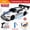 8602 White, variant on 4WD Remote Control Car RC Drift 1:24 20KM/H High Speed Vehicle with LED Lights Racing Sport Toy for Adults Boys Girls Kids Gifts
