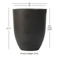thumbnail image 6 of Ash & Ember 18" Laurel Charcoal Planter, Lightweight Fiberstone Composite with Weather-Resistant Finish, 6 of 6
