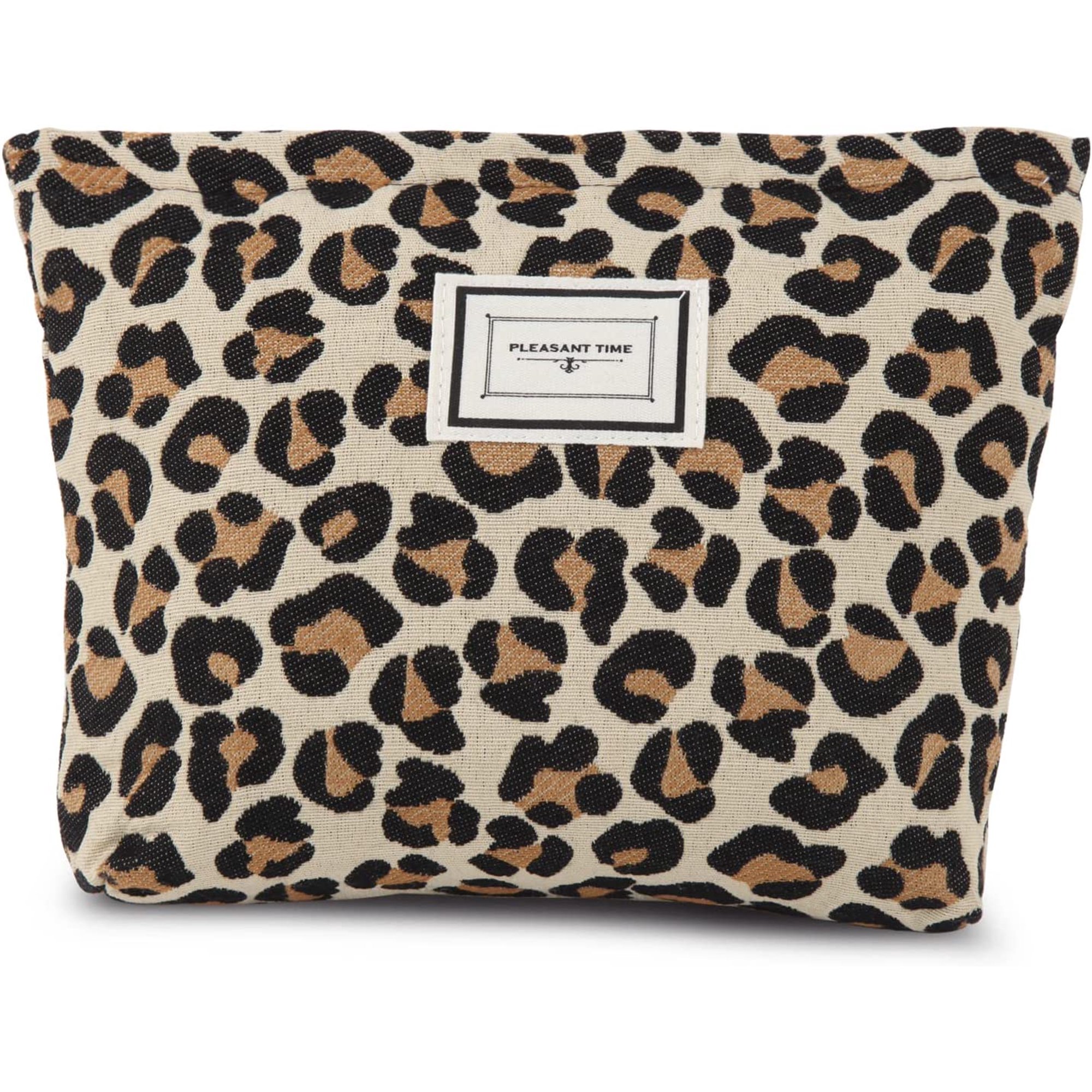 Makeup Bags For Women Large Capacity Canvas Leopard Makeup Pouch Zipper Cosmetic Pouch Printed Portable Travel Pouch Accessories Organizer Brown Walmart Canada