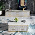 thumbnail image 1 of Light luxury marble coffee table simple modern fashion designer creative living room furniture high-end Italian TV cabinet My Lux Decor Round, 1 of 6