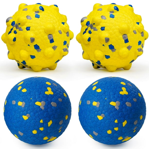 Pelotas de tenis Moonorange para perros, paquete de 4, juguete flotante duradero