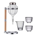 thumbnail image 1 of Sea set con tazas transparentes de de sake servidor frío de sake fría para el cumpleaños, el sake barware de la casa, inauguración del hogar Argén, 1 of 8