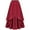 Red, variant on LEBONYARD Womens Skirts Clearance Summer Maxi Skirt,Women's Solid Comfy Multi Layered Skirt Blue S