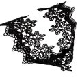 thumbnail image 4 of Collar retro de encaje calado, exquisita cadena de clavícula, hermoso collar, gargantilla de flores vintage para mujer, 4 of 7
