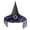 Purple, variant on Bow Decor Witch Pointed Headdress Hat For Kids Halloween Party