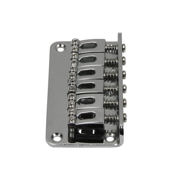 1* Fixed Guitar Bridge, 78mm * 43mm Electric Guitar Metal Chrome Metal Fixed Guitar Bridge