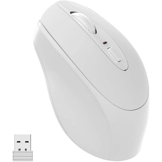 Wireless Mouse, 2.4G Ultra-thin Low-noise Wireless Mouse, Mouse with USB Receiver