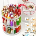 thumbnail image 3 of Organizador de maquillaje Awenia, giratorio 360 grados, 7 capas, transparente, 3 of 9