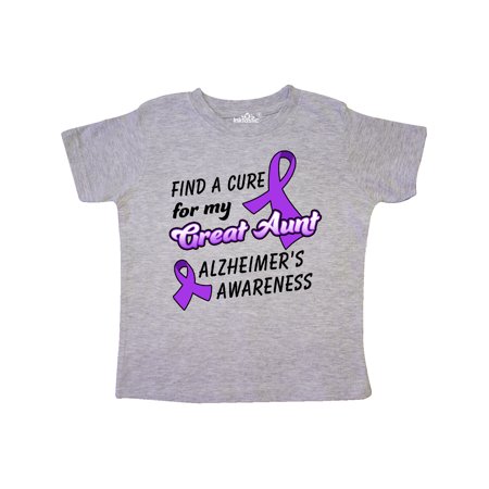 

Inktastic Alzheimer s Awareness Find a Cure for my Great Aunt Gift Toddler Boy or Toddler Girl T-Shirt
