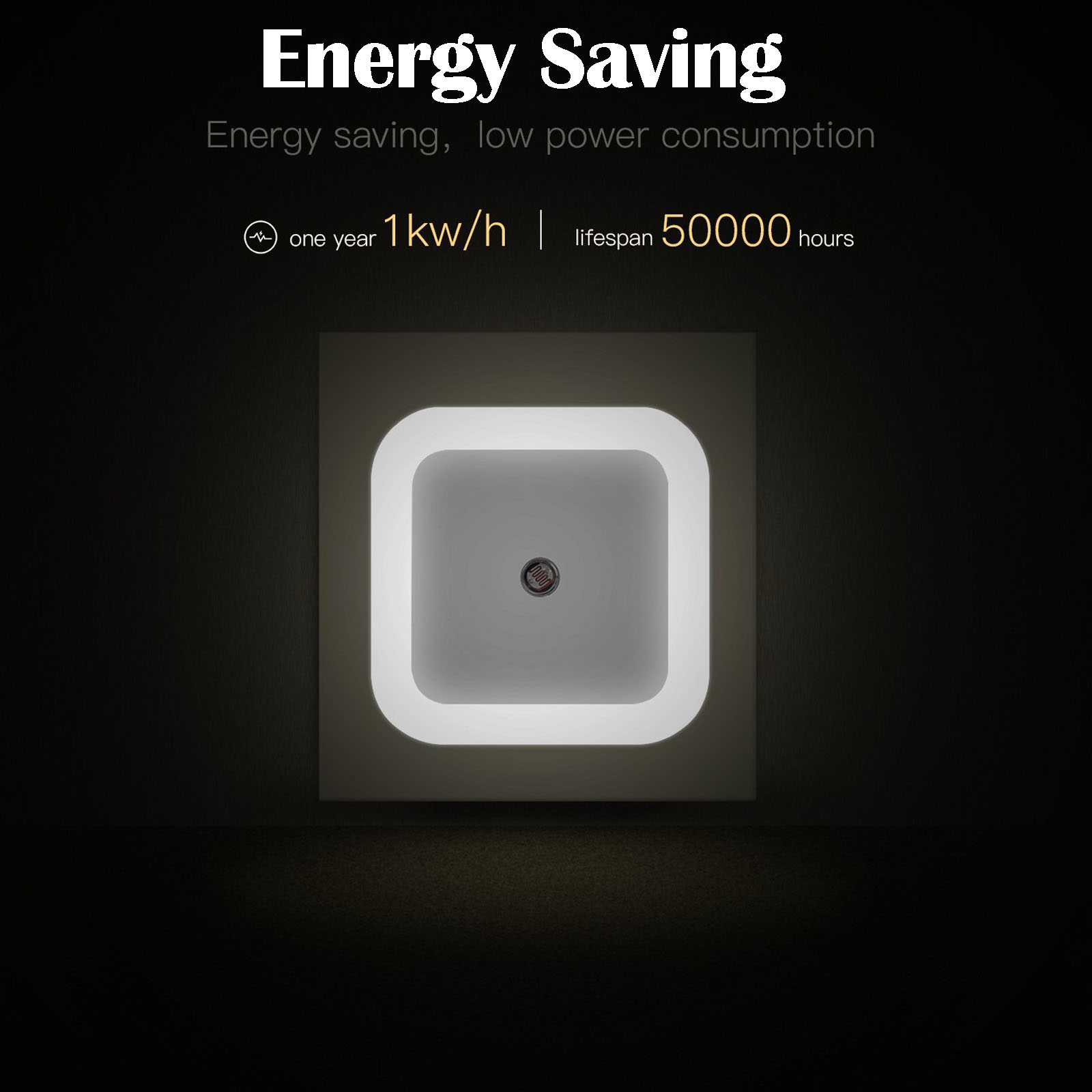 6pcs Auto Light Sensor LED Room Night Light Smart Plug in Wall Lamp for Home Bedroom Kitchen - image 5 of 8