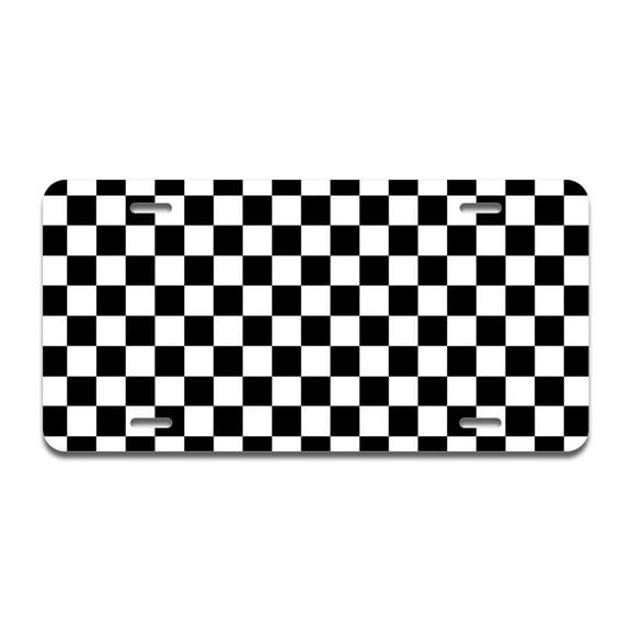 Check Aluminum License Plate| License Plate 12" X 6" Fits Any Car, Truck, SUV, RV, or Trailer | Made in The USA