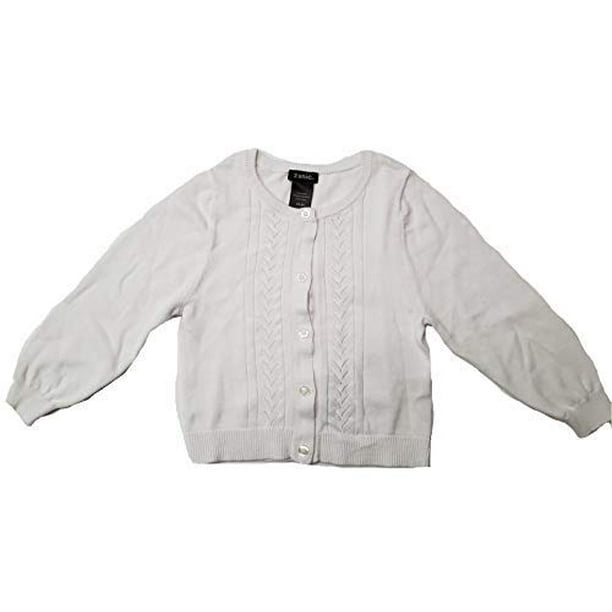 ZUNIE Girls Knit Cardigan, White (XS -3/4) - Walmart.com