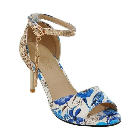 

jsaierl Fashion Gold Glitter Faux Leather High Heel Women Shoes Size 35-43