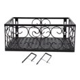thumbnail image 1 of Flower Pot Stand, Space Saving Iron Balcony Hanging Plant Stand  For Garden Applicable To 6.5cm/2.6in Railing, 1 of 8
