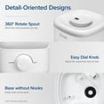 thumbnail image 7 of LEVOIT Bedroom Top Fill Humidifier, 2.5L Water Tank for Large Rooms, Easy to Fill and Clean, 28 dB Silent Cool Mist Air Humidifier for Home Baby Nursery and Plants, 7 of 7